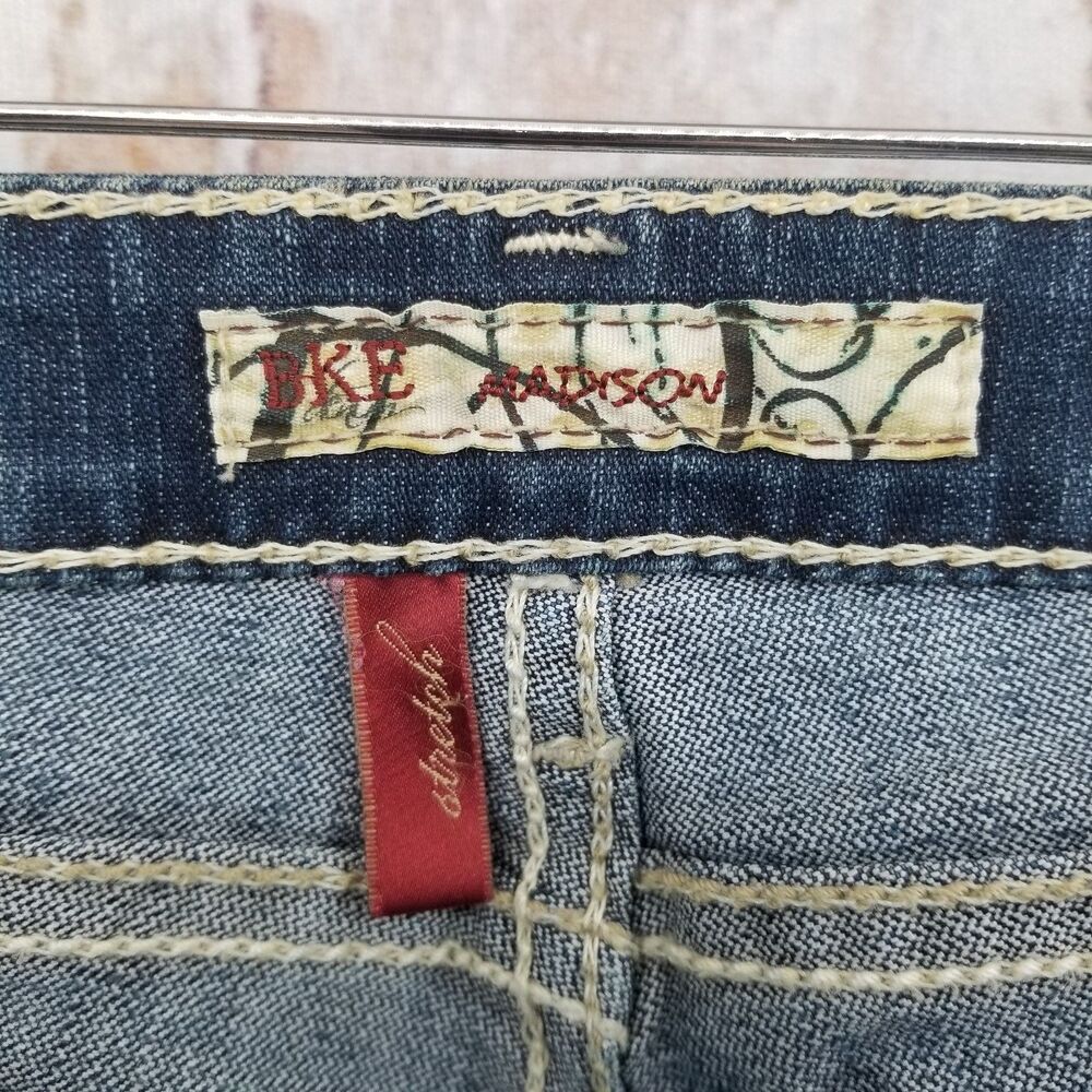 BKE Madison Women's Bootcut Flared Denim Blue Jeans 25 x 31 1/2 Stretch Med Wash - Picture 12 of 14